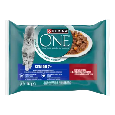 PURINA ONE nedves macskaeledel idős cicáknak