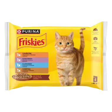 FRISKIES macskaeledel csirkével, kacsával, lazaccal, pulykával