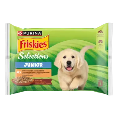 FRISKIES nedves eledel kölyökkutyáknak csirke sárgarépa