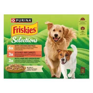 FRISKIES Selections aszpikos nedves kutyaeledel termékfotó