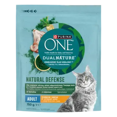 PURINA ONE Dual Nature csirkében gazdag macskaeledel
