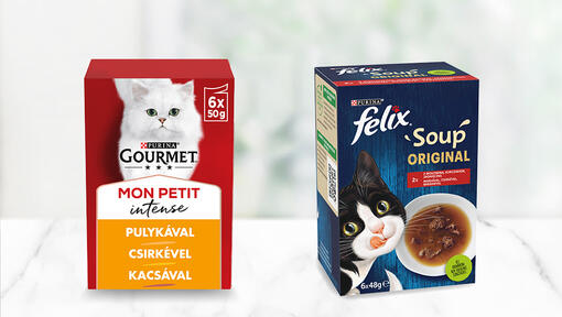 GOURMET és FELIX termékfotó