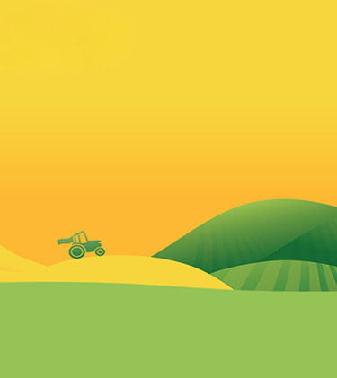 FRISKIES traktor regeneratív mezőgazdaság grafika