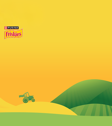 PURINA FRISKIES regeneratív mezőgazdaság grafika