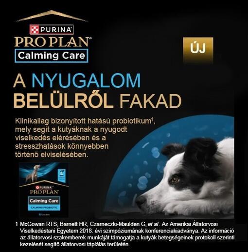 PRO PLAN Calming Care termékismertető banner